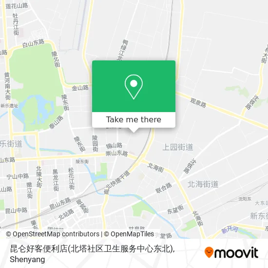 昆仑好客便利店(北塔社区卫生服务中心东北) map