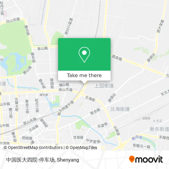 中国医大四院-停车场 map