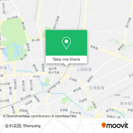 金剑花园 map