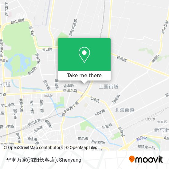 华润万家(沈阳长客店) map