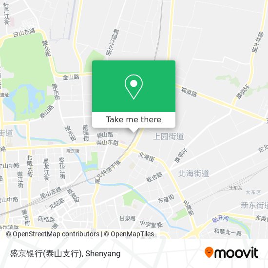 盛京银行(泰山支行) map