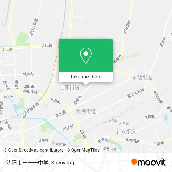 沈阳市一一一中学 map