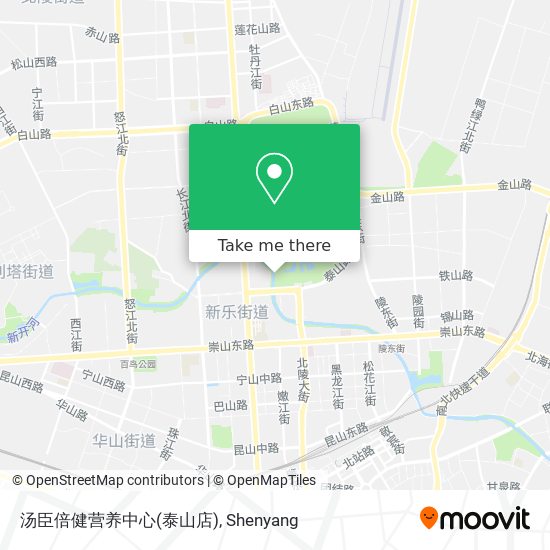 汤臣倍健营养中心(泰山店) map