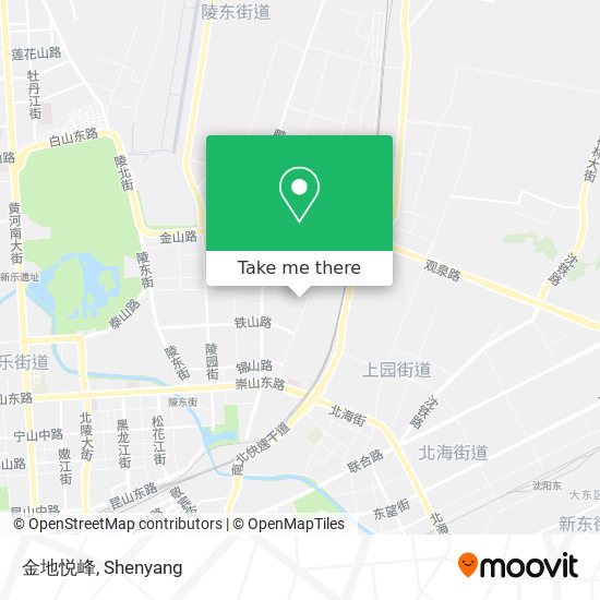 金地悦峰 map