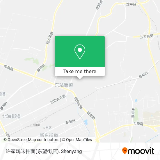 许家鸡味抻面(东望街店) map