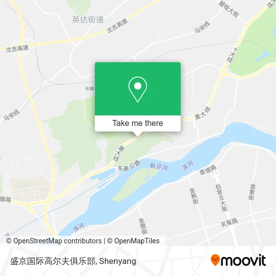 盛京国际高尔夫俱乐部 map