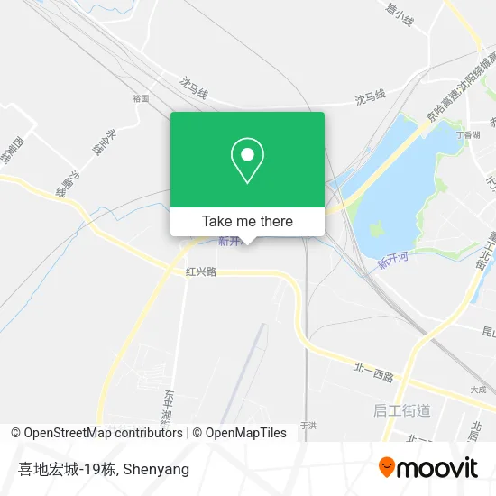 喜地宏城-19栋 map