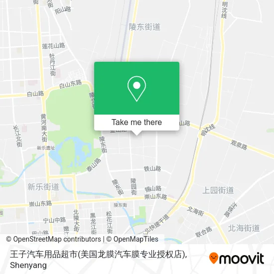 王子汽车用品超市(美国龙膜汽车膜专业授权店) map