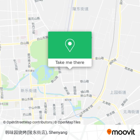 韩味园烧烤(陵东街店) map