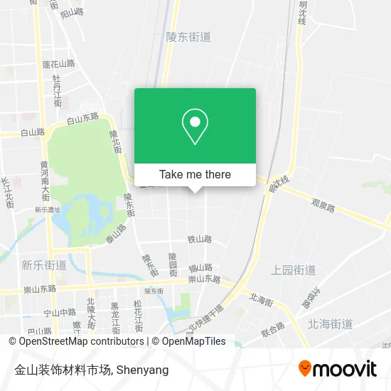 金山装饰材料市场 map