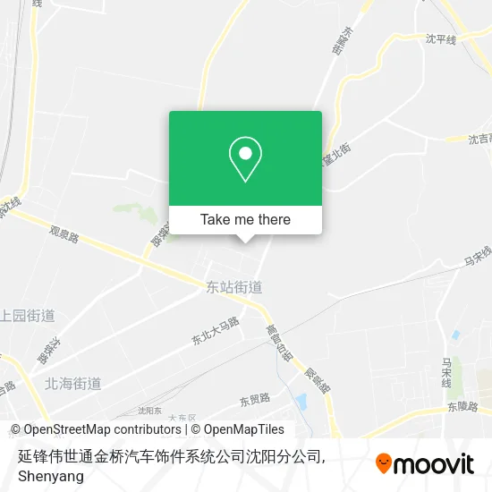 延锋伟世通金桥汽车饰件系统公司沈阳分公司 map