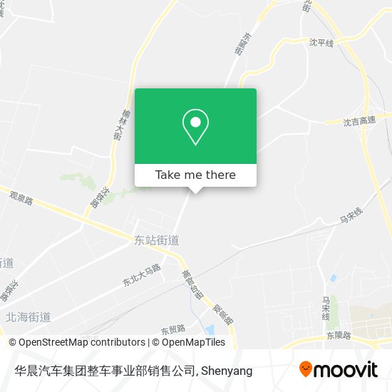 华晨汽车集团整车事业部销售公司 map