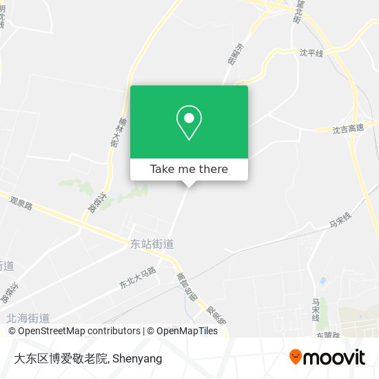 大东区博爱敬老院 map