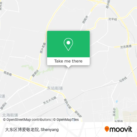 大东区博爱敬老院 map