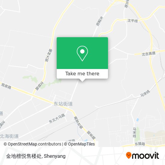 金地檀悦售楼处 map