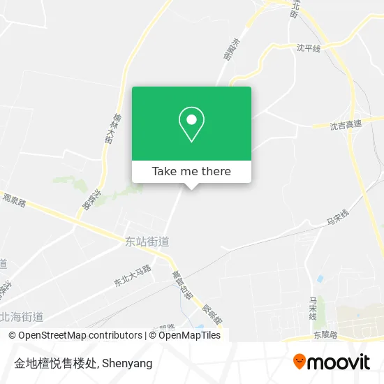 金地檀悦售楼处 map