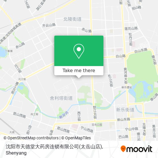 沈阳市天德堂大药房连锁有限公司(太岳山店) map