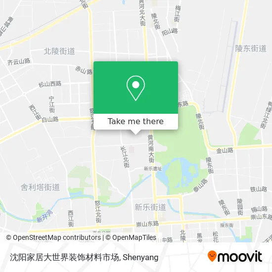 沈阳家居大世界装饰材料市场 map