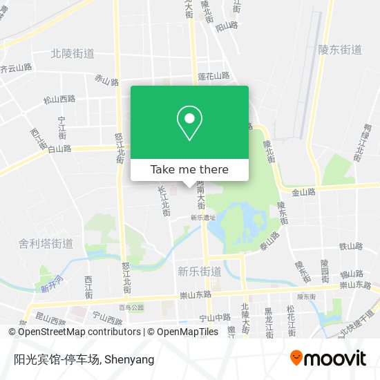 阳光宾馆-停车场 map