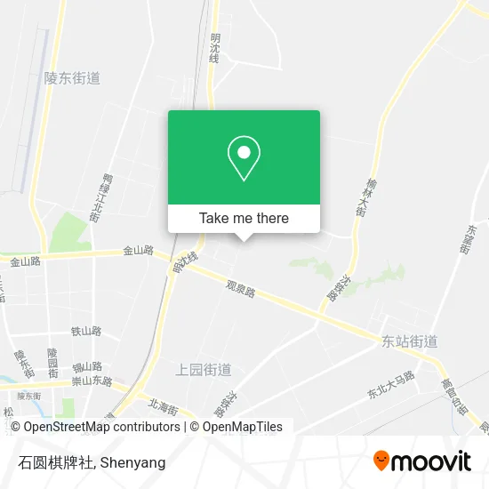 石圆棋牌社 map
