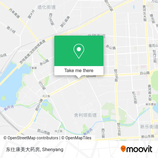 东仕康美大药房 map