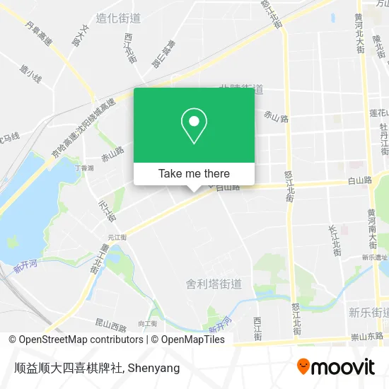 顺益顺大四喜棋牌社 map