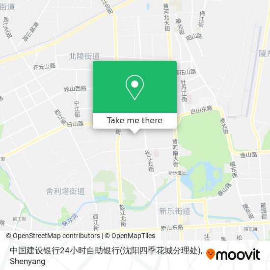中国建设银行24小时自助银行(沈阳四季花城分理处) map