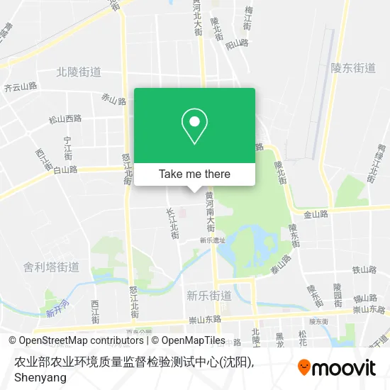 农业部农业环境质量监督检验测试中心(沈阳) map