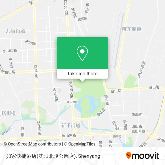 如家快捷酒店(沈阳北陵公园店) map