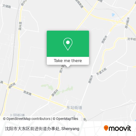 沈阳市大东区前进街道办事处 map