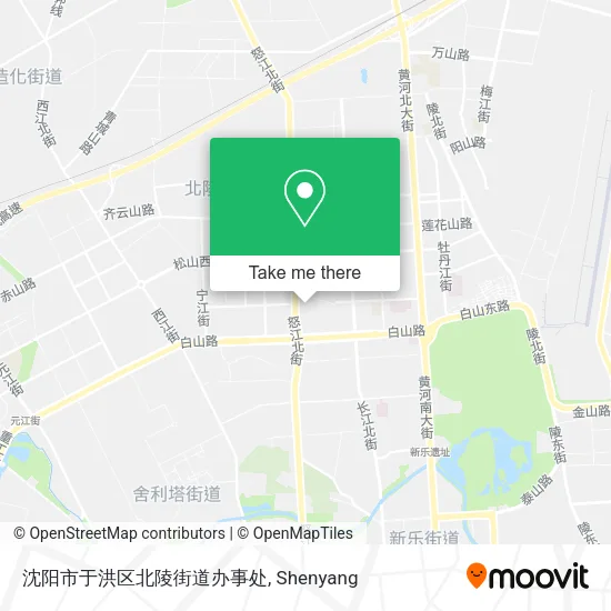 沈阳市于洪区北陵街道办事处 map
