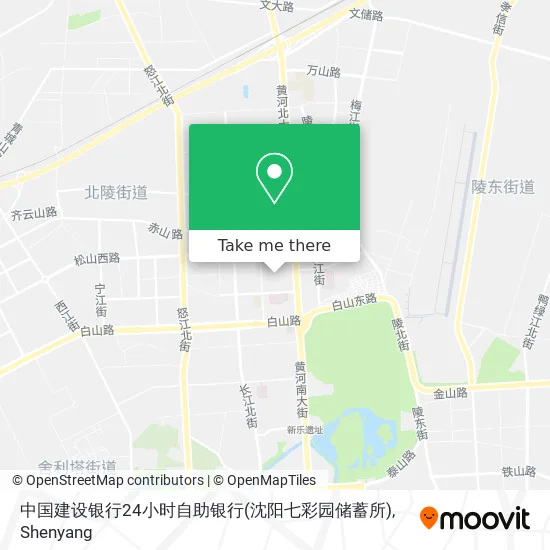中国建设银行24小时自助银行(沈阳七彩园储蓄所) map