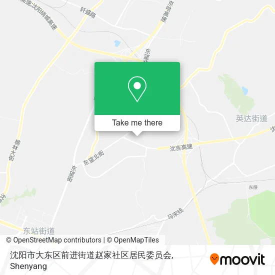 沈阳市大东区前进街道赵家社区居民委员会 map