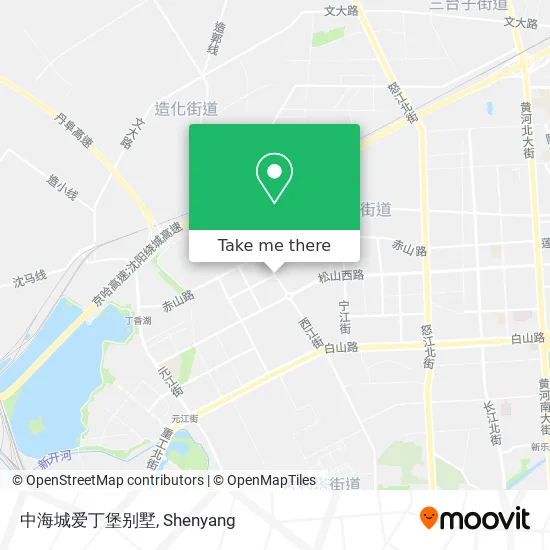 中海城爱丁堡别墅 map