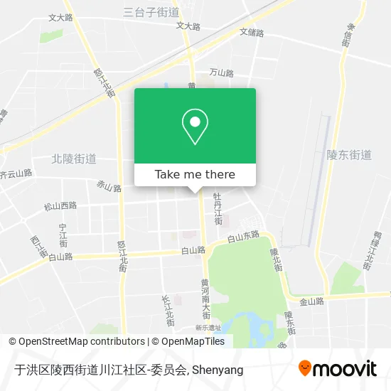 于洪区陵西街道川江社区-委员会 map