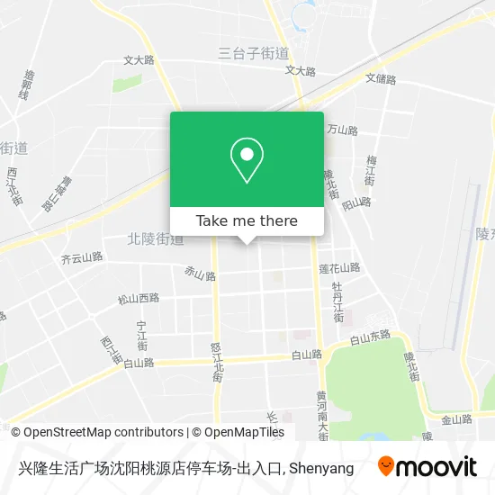 兴隆生活广场沈阳桃源店停车场-出入口 map