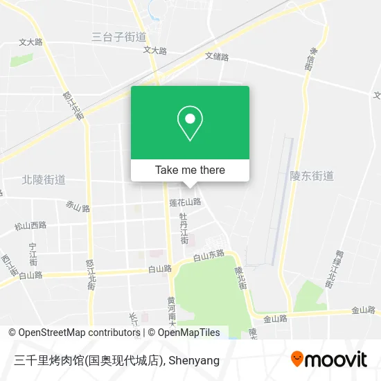 三千里烤肉馆(国奥现代城店) map
