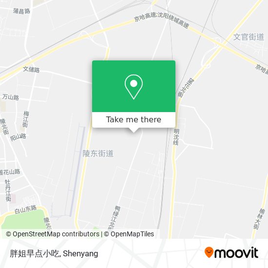 胖姐早点小吃 map