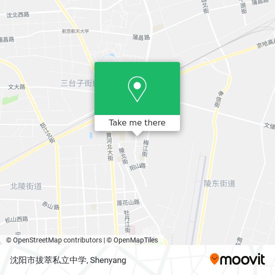 沈阳市拔萃私立中学 map