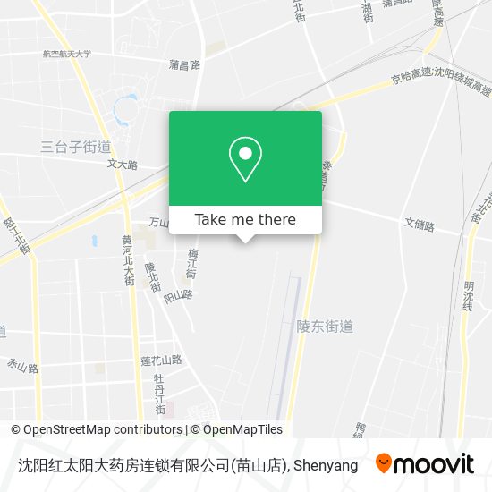 沈阳红太阳大药房连锁有限公司(苗山店) map