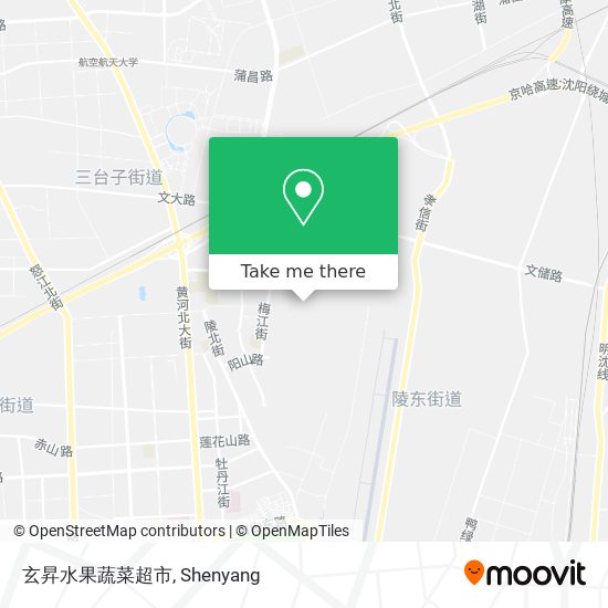 玄昇水果蔬菜超市 map