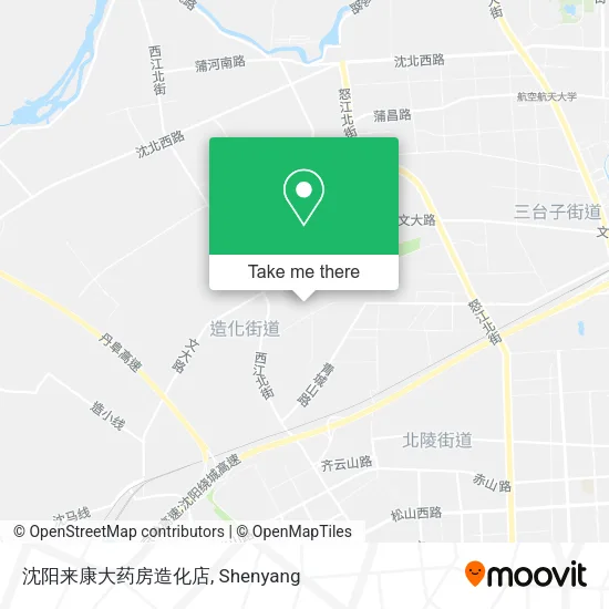 沈阳来康大药房造化店 map