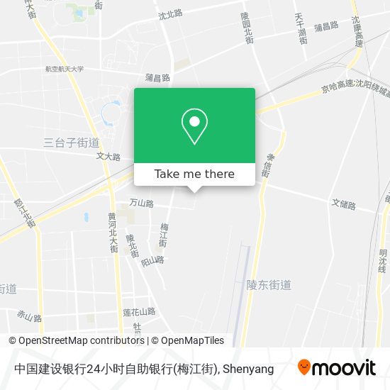 中国建设银行24小时自助银行(梅江街) map