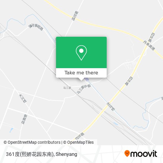 361度(熙娇花园东南) map
