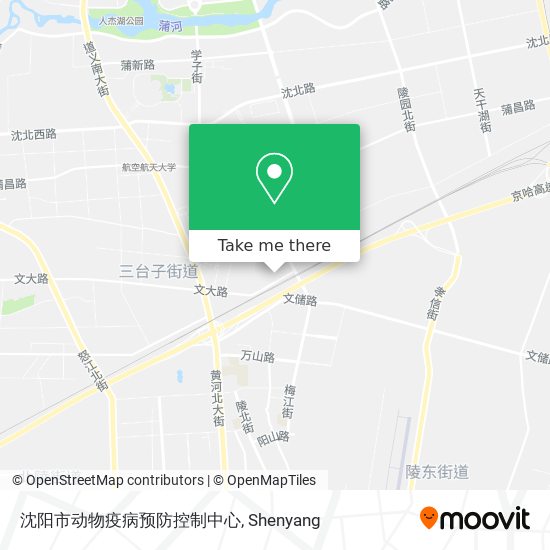 沈阳市动物疫病预防控制中心 map