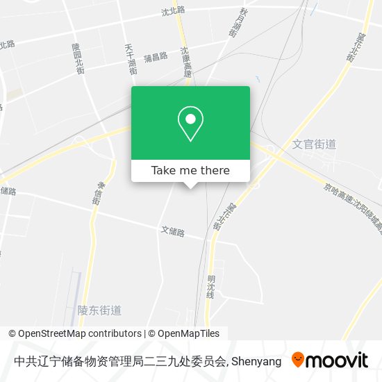 中共辽宁储备物资管理局二三九处委员会 map