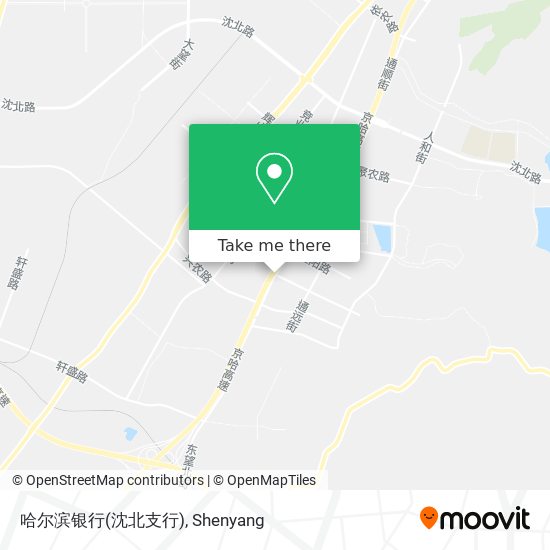哈尔滨银行(沈北支行) map