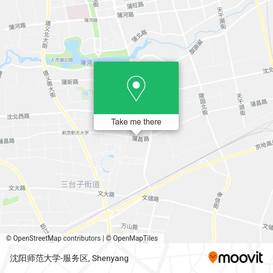 沈阳师范大学-服务区 map