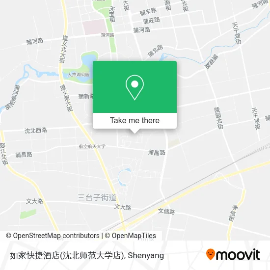 如家快捷酒店(沈北师范大学店) map