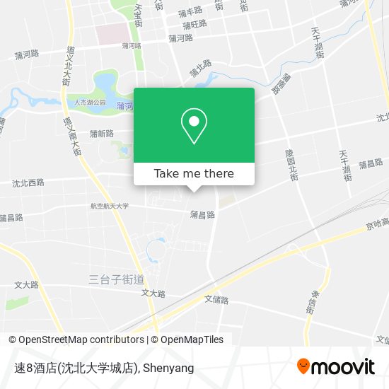 速8酒店(沈北大学城店) map